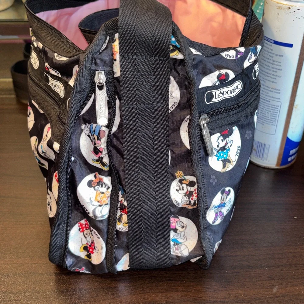 EUC LeSportsac Disney Minnie Mouse Deluxe Everyday Bag in the "Celebrate M - Picture 8 of 16